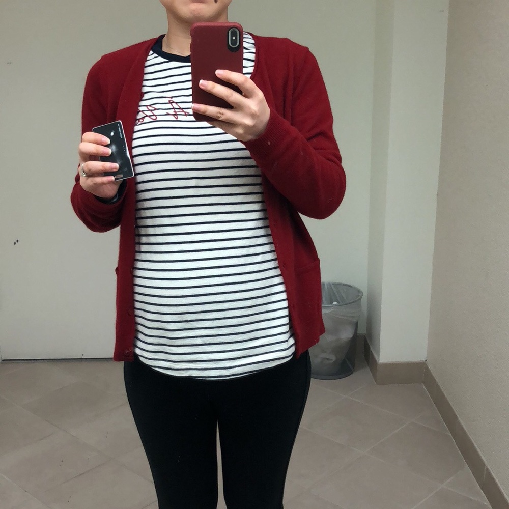 Maternity stripe shirt